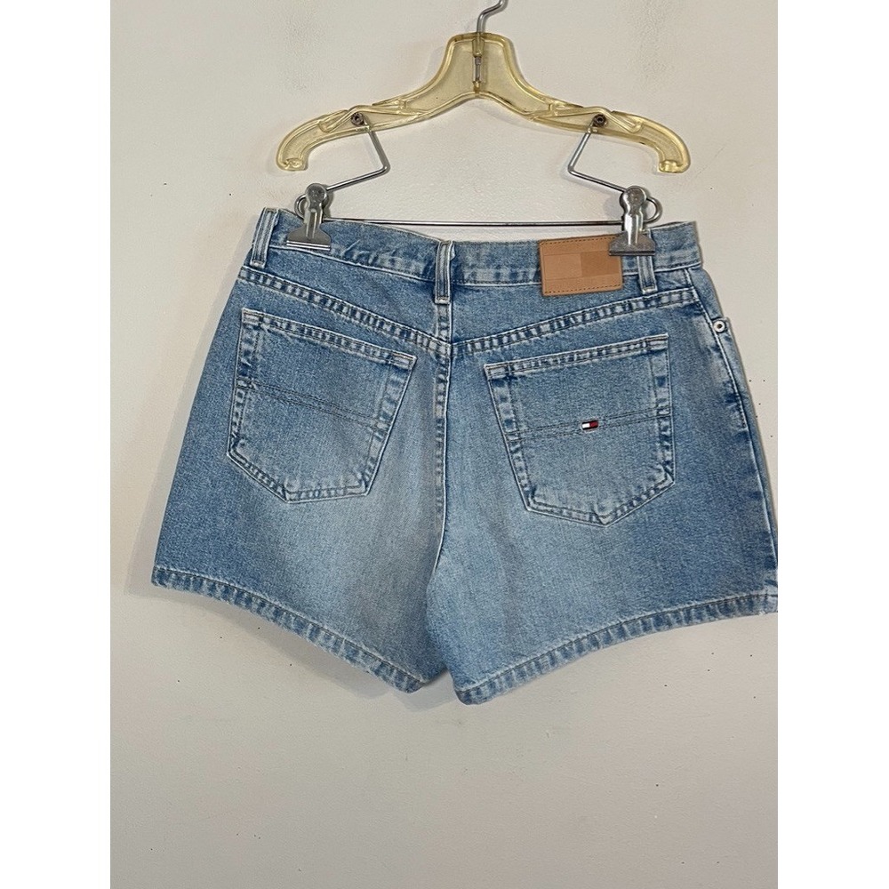 Retro Boyfriend Denim Jean Shorts 6 Light Wash Tommy Hilfiger Western Festival - Picture 2 of 10